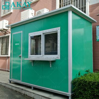 China Modern Premium Outdoor Rainproof Sentry Box Aluminum Customized Prefab Guard House for sale