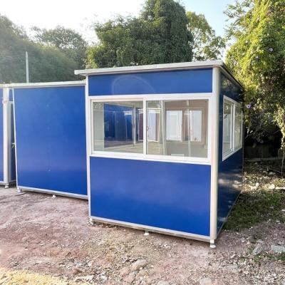 China Modern High Quality Outdoor Portable EPS Sandwich Panel Security Sentry Kiosk Booth China Guard for sale