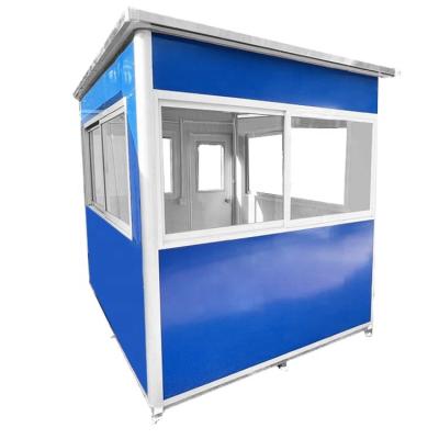 China Factory Supply Sentry Booth Sentry Box Modern Outdoor Security Guard House for sale