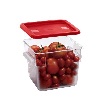 China Best Viable Home Kitchen PC Food Container Storage Wholesale Transparent Bucket for sale