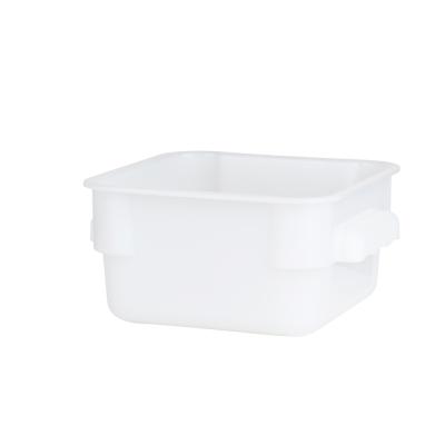 China Sustainable Family Dining Plastic White Square Kitchen Container Rectangle Basin PP Storage Bucket for sale