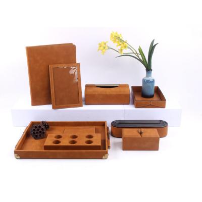 China Durable PU Material Durable Luxury Hotel Room Accessories Luxury One-stop Hotel Supplies for sale