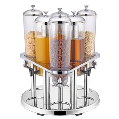 China Convenient And Durable Brand New Genuine Sealed Dry Stainless Steel Buffet Equipment Bulk Cereal Dispenser for sale