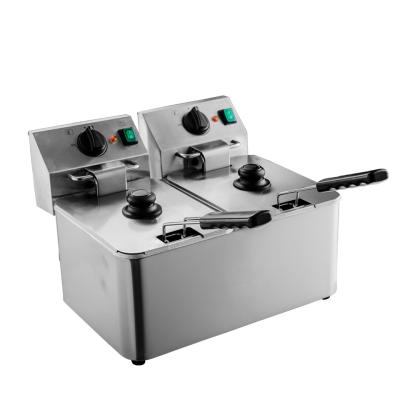 China Factory Sale Hot Strong And Sturdy Durable Hotel Kitchen Equipment Commercial Stainless Steel Deep Fryer for sale