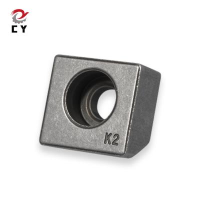 China Heavy Industry Sintered Square Metal Tee Nut K2 For CNC Lathe Linear Guide for sale