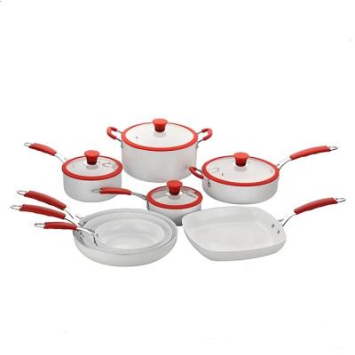 China Viable Boiling Pot Cookware Set Non Large Logo Kitchen Outdoor Room Food Stick Soup Pot Type for sale