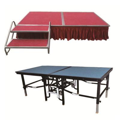 China Factory Price Modern Hot Sale Mobile Folding Stage With Folding Leg For Outdoor / Indoor for sale