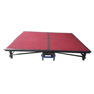 China Modern Portable Outdoor Event Folding Aluminum Iron Stage Platform With Wheels for sale