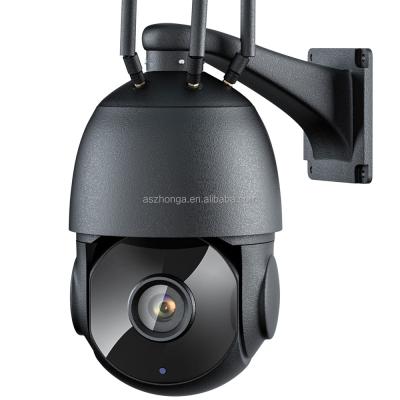 Κίνα Built-in Siren IP Auto Tracking Outdoor 5MP 4G Sim Card WIFI AI 30X Camera Wireless IR Two Way Audio 80m PTZ Speed ​​Dome CCTV Camhi προς πώληση