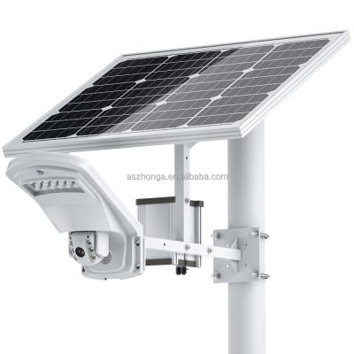 China Human Motion Tracking 3G 4G SIM Card Floodlight HD 1080P Security IP Camera 2MP Outdoor PTZ CCTV Surveillance Cam 40W 20A Battery Solar Panel CamHi for sale