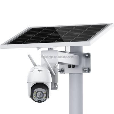 中国 30W NIGHT VISION Solar Panel HD 2MP Security IP Network Camera 1080P 3G 4G SIM Card Outdoor PTZ Wireless CCTV Surveillance Cam 販売のため