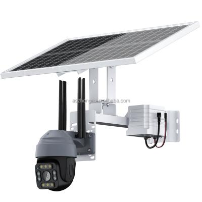 중국 30W NIGHT VISION Solar Panel HD 2MP Security IP Network Camera 1080P 3G 4G SIM Card Outdoor PTZ Wireless CCTV Surveillance Cam CAMHI 판매용