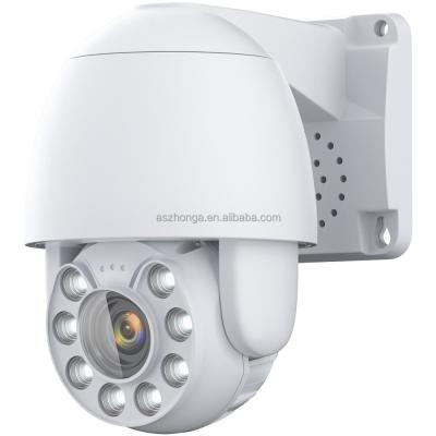 중국 Built-in CCTV Outdoor Surveillance Cam 5X Zoom PTZ 8MP CCTV IP Security 4K HD 48V POE Siren 4K HD 48V POE Night Vision 판매용