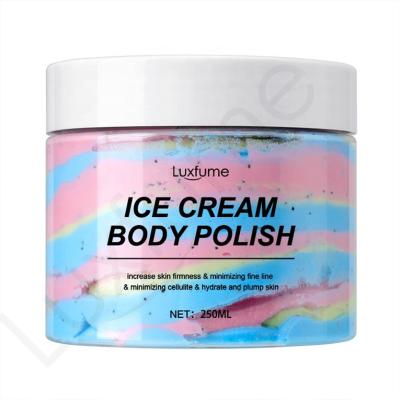 China Wholesale Exfoliator Dirt Smoothie Rainbow Ice Cream Horny Body Scrub Colored Body Butters Gels for sale