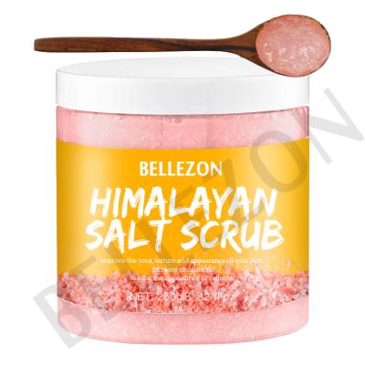 China Exfoliator Private Label Skin Care Whitening Himalaya Salt Organic Moisturizing Exfoliating Body Scrub for sale