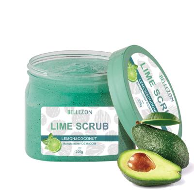 China Exfoliator Organic Kiwi Deep Clean Exfoliating Body Scrub Body Facial Care Scrub for sale