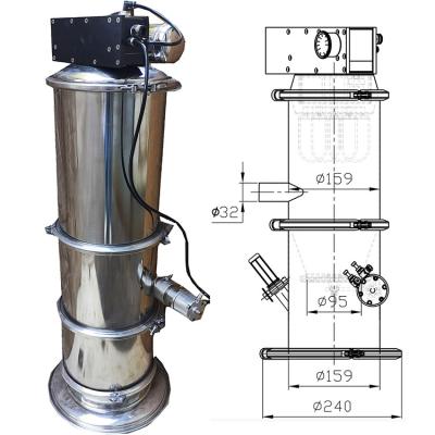 China Vervoer Pneumatische Vacuümtransportband voor de Reeks van Qvc van Poederkorrels Te koop