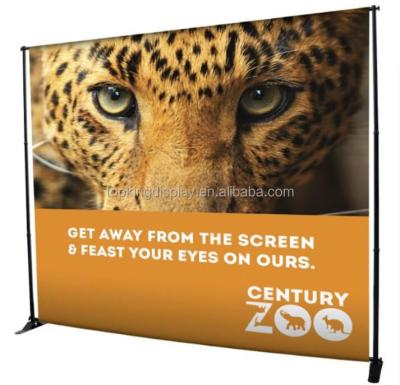 China Easy Installation / Lightweight Aluminum Telescopic Fabric 8x8ft 10x10ft Backdrop Display Wall Wedding Backdrop Stand for sale