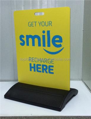 China Change Image China Manufacturer Outdoor Water Base ACM Board Advertising Footpath Sign for sale