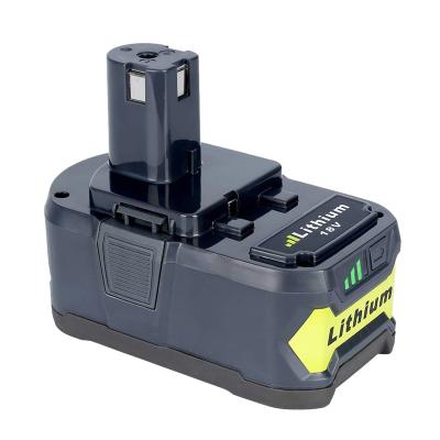 China Wholesale Ryobi 18-Volt ONE+ 18V Power Tools Replacement Ryobi 18-Volt ONE+ 18V Lithium Akku Cordless Rechargeable Batteries P108 BPL-1815 BPL-1820G for sale