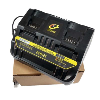 China Replacement PROFESSIONAL dewalt dcb102 charger 12V-18V Li-ion battery max 4A output universal dual port batteries fast charging station for sale