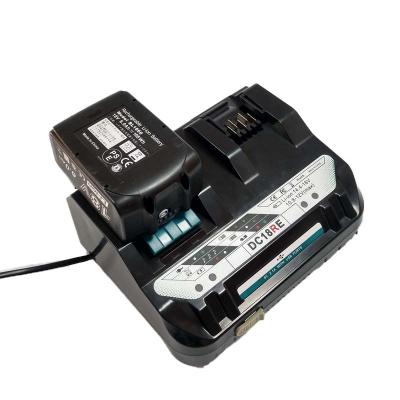 China Universal Power Tool Battery Charger Dual 10.8V-12V 14V-18V Li-ion Batteries Charging from USB Port DC18RE for Makitas BL1860, BL1460 for sale