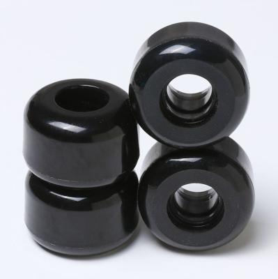 China 95A Hardness Skateboard Polyurethane Wheels 54x36mm PU Black for sale