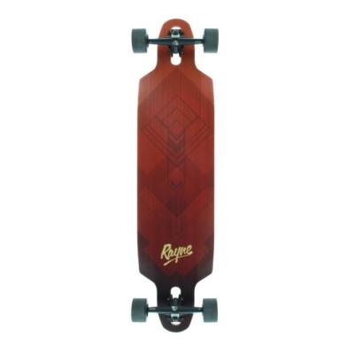 Китай Скейтборд Longboard красного пятна гибкого трубопровода фирмы толкотни Rayne полный - 9,5