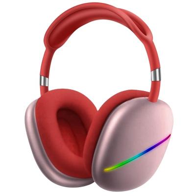 China 2023 Viable New Hot Style Colorful RGB Lights Max Headset Earphones Fashion Dynamic Max Headband Wireless Tooth Blue Earphones for sale