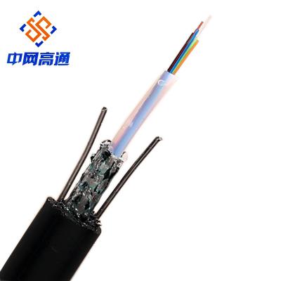 China Above 4 8 12 24 48 Core Single Mode Outdoor Armored Fiber Optic Cable GYXTW for sale