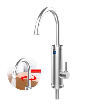 China Wholesale Price Electric Water Heater Faucet 360 Faucet 304 Stainless Steel Thermostatic Faucets for sale