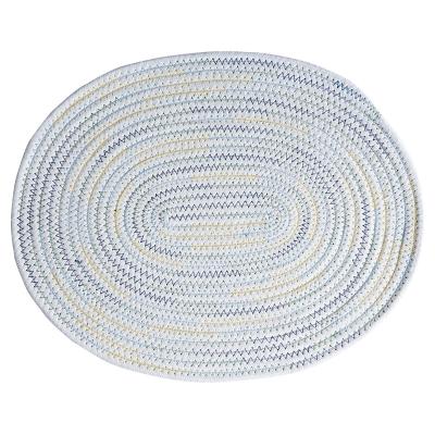 China Resistance Table Mats Home Kitchen Insulation Pot Mat Single Large Oval Cotton Yarn Sustainable High Temperature Place Mat for sale