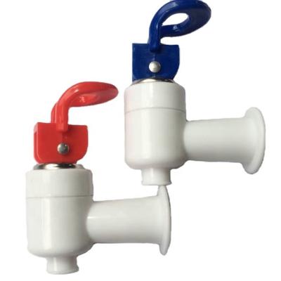 China Disposable Red Inner Type Water Cooler Valve Pin Drinking Water Dispenser Tap Plastic Faucets for sale