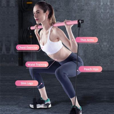 China Wholesale Home Fitness Pilates Adjustable Portable Exercise Stick For Home Gym Exercise for sale