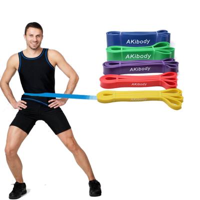 China Long Stretch Strength Flexible GYM Fitness Latex Rubber Heavy Set Resistance Band for sale