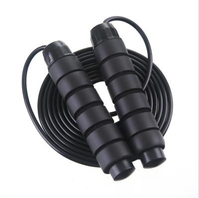 China PVC+EVA+Steel Wire Speed ​​Adjustable Tangle Free Steel Jump Rope With Foam Handles for sale