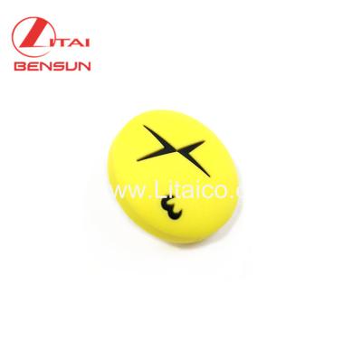 China 3D Smiley Face PVC Rubber Badge for sale