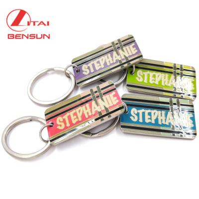 China Promotional Gift Personalized Blank Custom Logo Keychain , Wholesale Metal Souvenir Custom Key Chain for sale