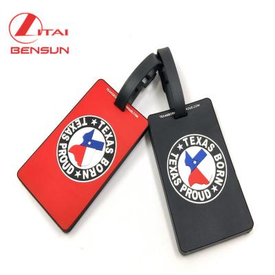 China High Quality Custom Europe ID Card Travel Baggage PVC Luggage Tag for sale