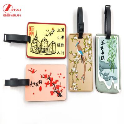 China High Quality Custom Plastic Promotional Gift Luggage Tag, Travel Gift Luggage Tag for sale