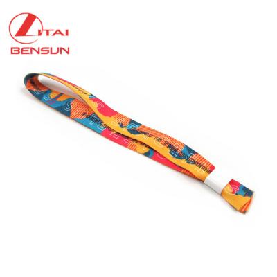 China Eco - Friendly OEM , ODM Colorful Silk Screen Printed Polyester Lanyard With Buckle for sale