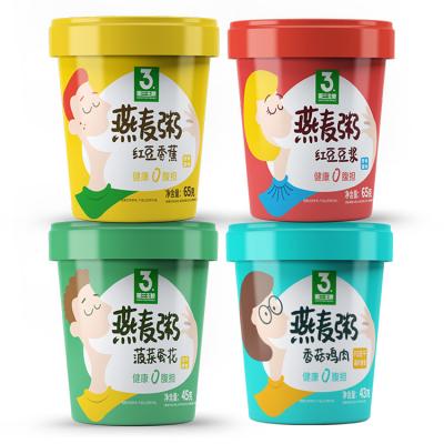 China OEM/ODM 218g Instant Oatmeal Wholesale Oatmeal Instant Breakfast Cereal Four Natural Flavors for sale