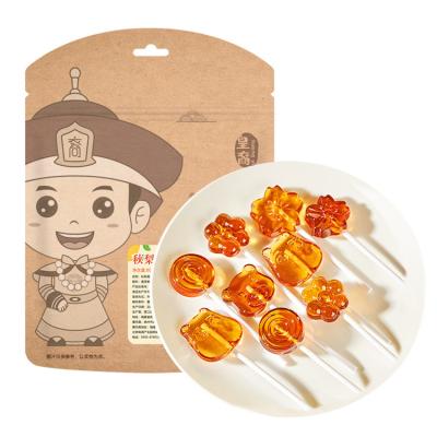 China OEM/ODM 80g Natural Yummy Kids Candy No Additives Healthy Snacks Cartoon Shape Ligao Lollipop Doces Caramelos Hard Candy for sale