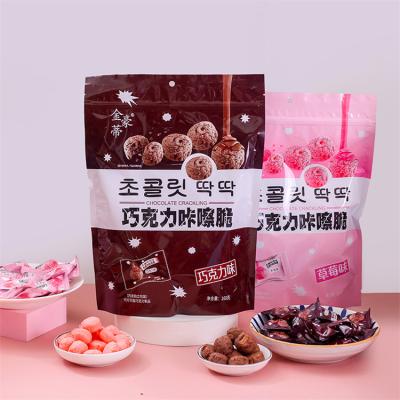 China Delicious Chocolate Snacks Hot Selling Wholesale Sweetened Biscuit 168g Crispy Bagged Crunchy Chocolate for sale