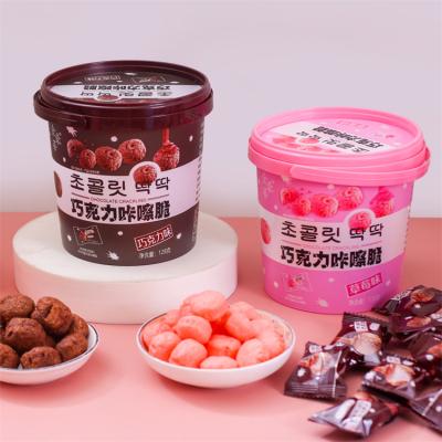 China Wholesale Custom Tasty Cookie 128g Crunchy Chocolate Snacks Cookie Barreled Chocolate Balls For Sale for sale