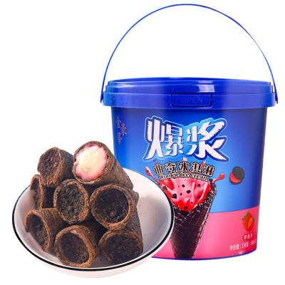 China High Quality Delicious Chocolate Snack 156g China Suppliers Popped Cookie Ice Cream Cone Chocolate for sale