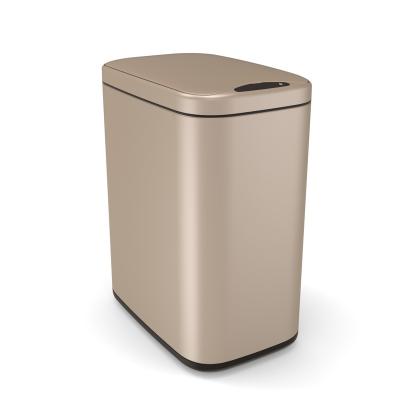 China Small Stainless Steel Trash Bin/Catcher Viable Waste Bin For School Kitchen Bathroom for sale