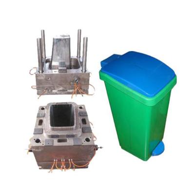 China New plastic injection mold for plastic waste bin for sale