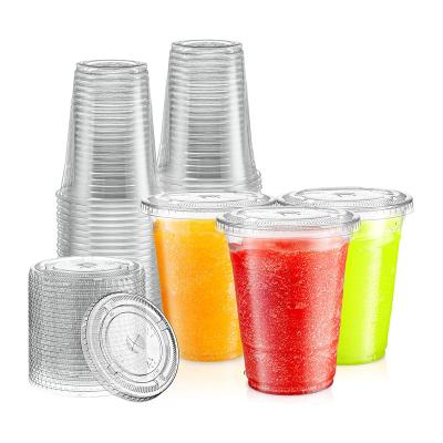 China Eco - Friendly Plastic Coffee Cups Clear , Disposable Cups For Tea Smoothies Sodas And Cocktails for sale