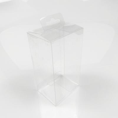 China Recycled Materials Sizes All Transparent Plastic Box Shaped By PET Film Folding Clear Box for sale